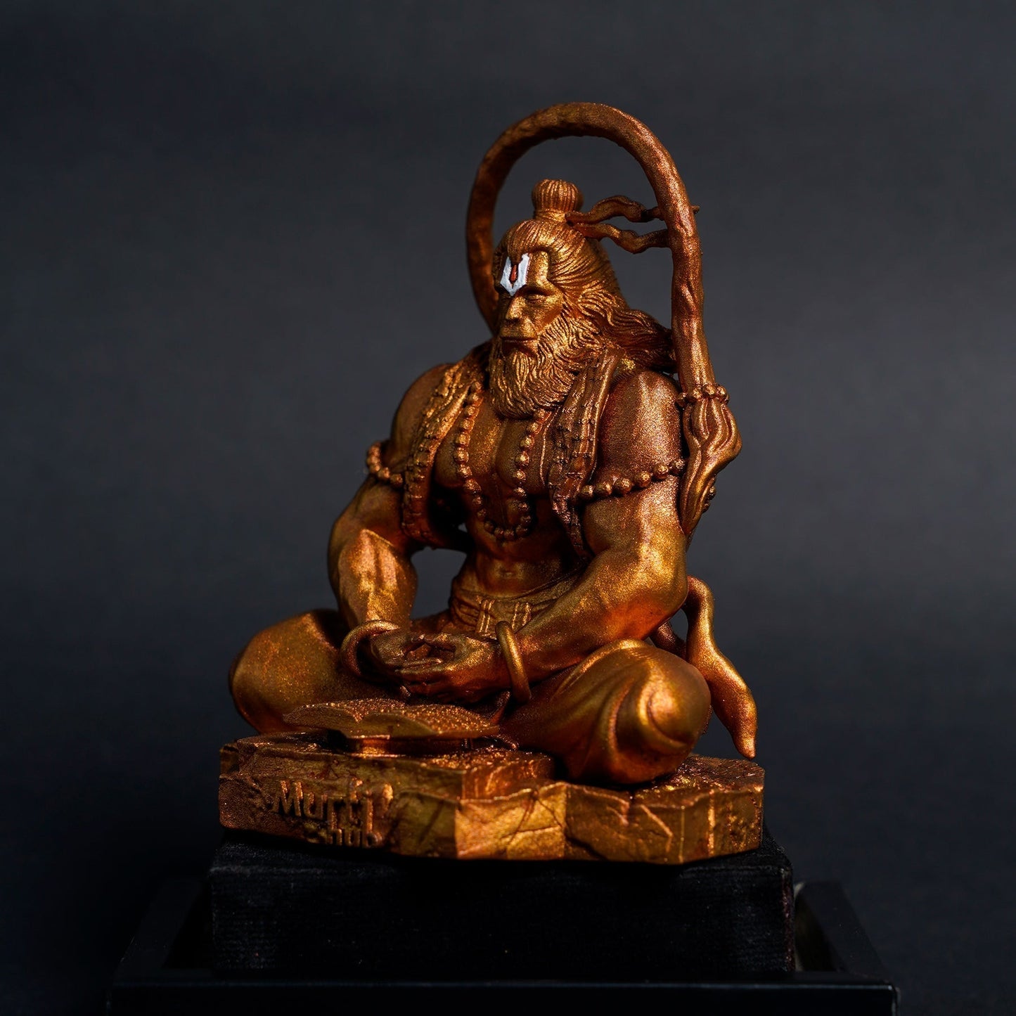 Pavan Sut Hanuman ji Antique Gold