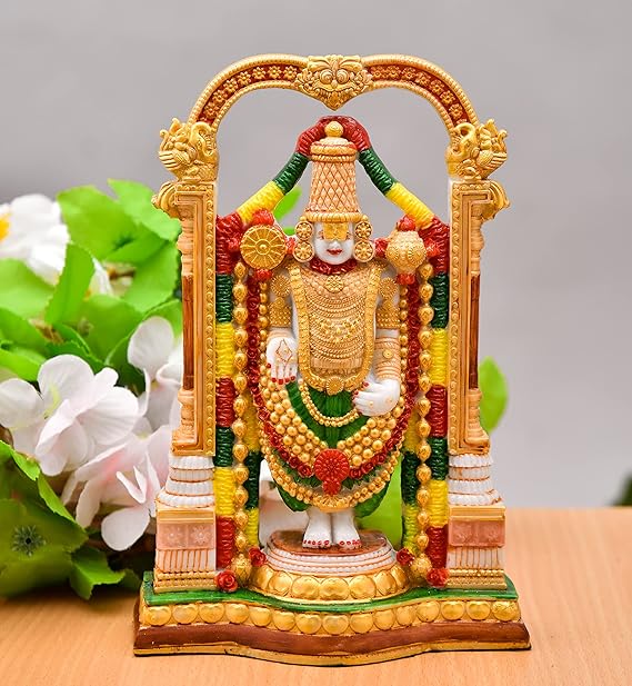 Golden Lord Tirupati Balaji Idol