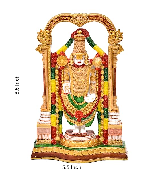 Golden Lord Tirupati Balaji Idol