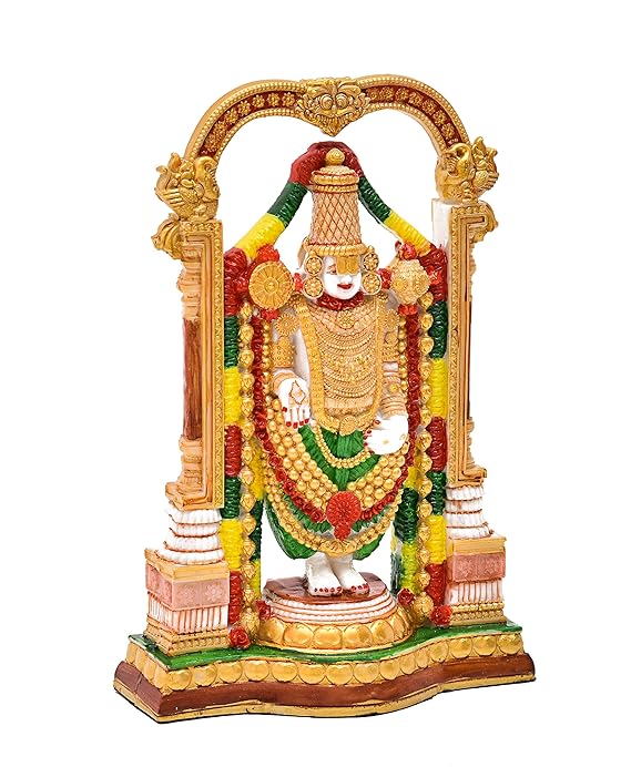 Golden Lord Tirupati Balaji Idol