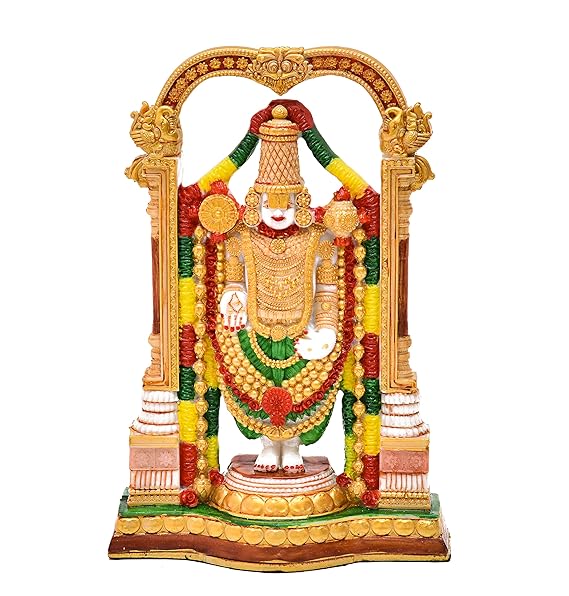 Golden Lord Tirupati Balaji Idol