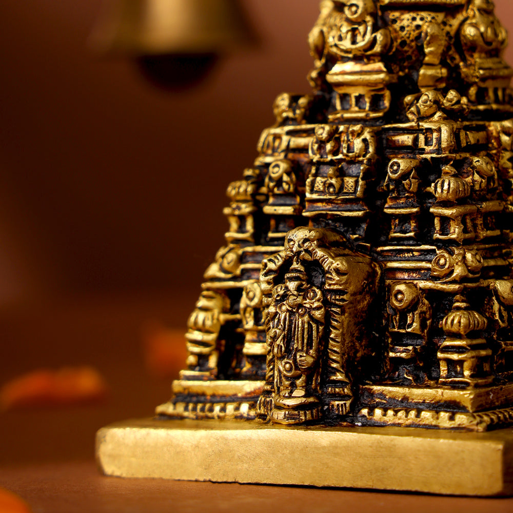 Brass Balaji Temple Model (5 Inch)
