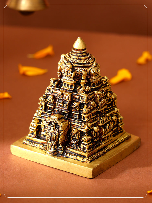 Brass Balaji Temple Model (5 Inch)