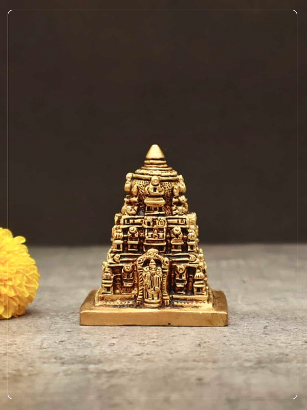 Brass Balaji Temple Model (5 Inch)