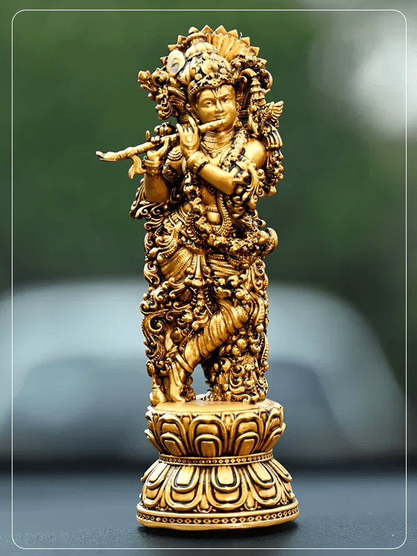 Shree Krishna Idol Car Dashboard