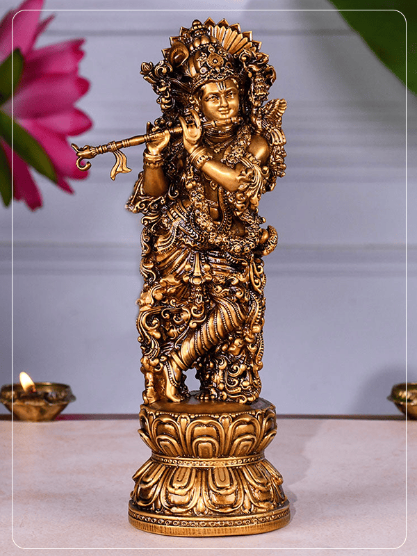 Shree Krishna Idol Car Dashboard