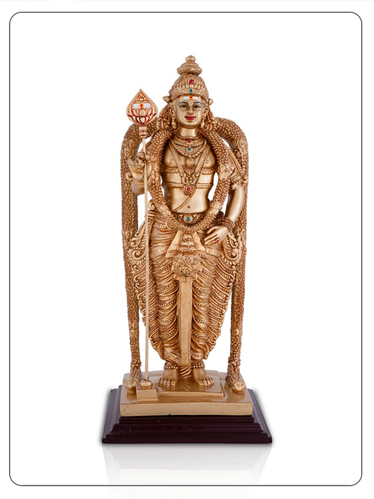 Lord Murugan Statue BUY 1 GET 1 FREE - 10 Inch