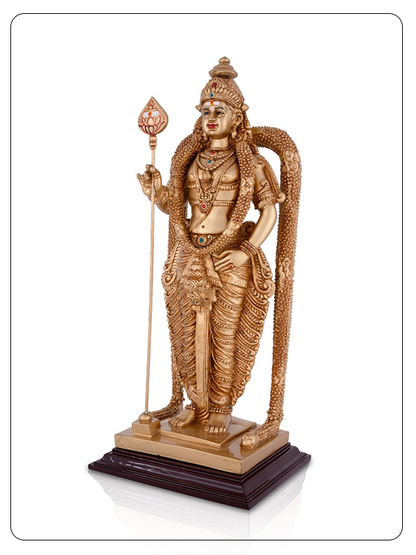 Lord Murugan Statue BUY 1 GET 1 FREE - 10 Inch