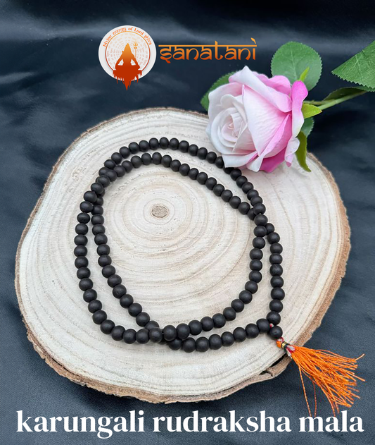 Premium Original Karungali Malai - Natural Black Ebony Wood Govt. Certified