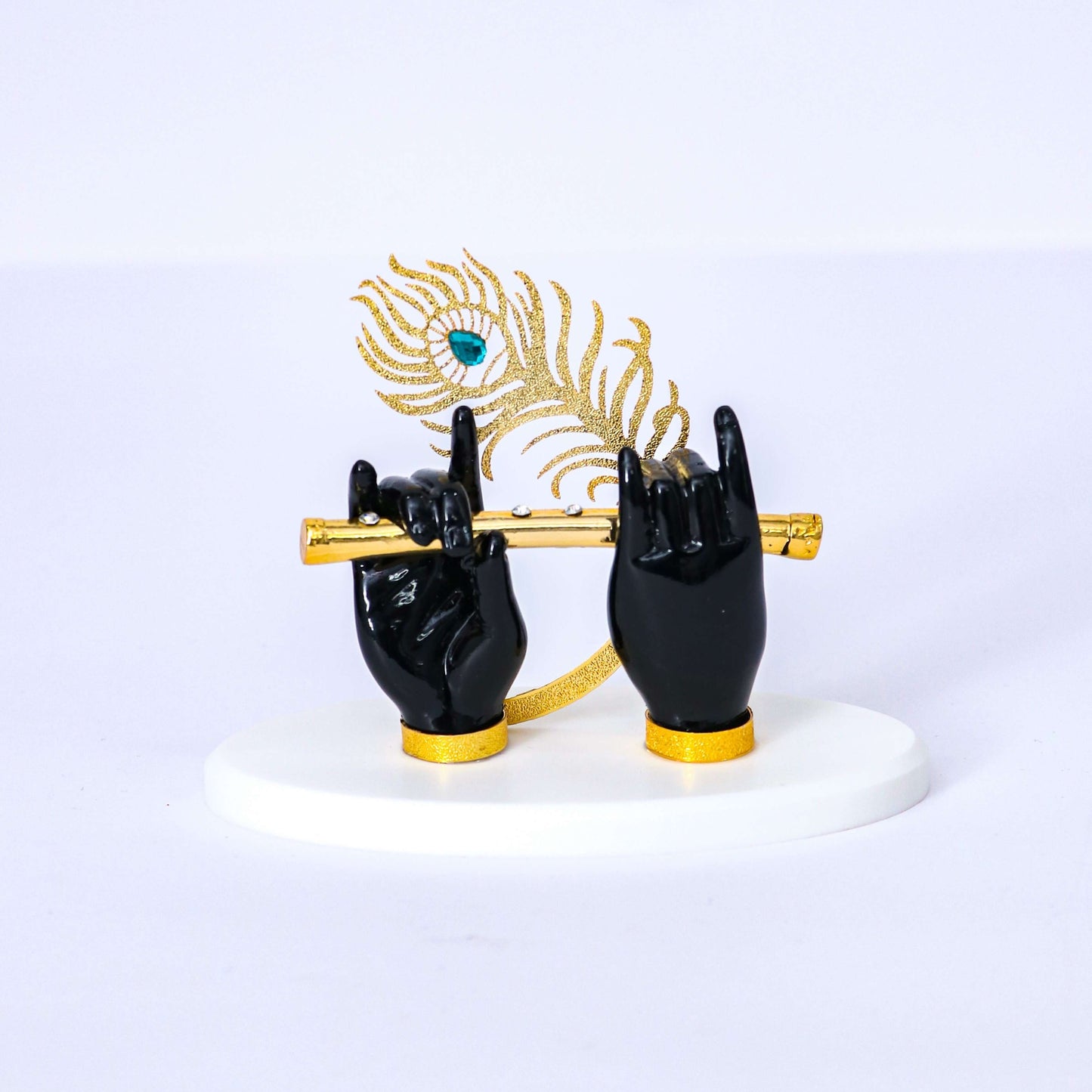 Lord Krishna Hand with Flute for Home Decor and Gifting (3.5 inches)