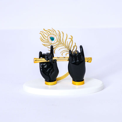 Lord Krishna Hand with Flute for Home Decor and Gifting (3.5 inches)