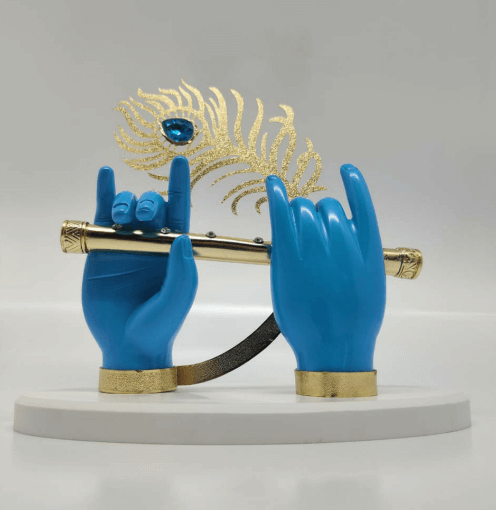 Lord Krishna Hand with Flute for Home Decor and Gifting (3.5 inches)