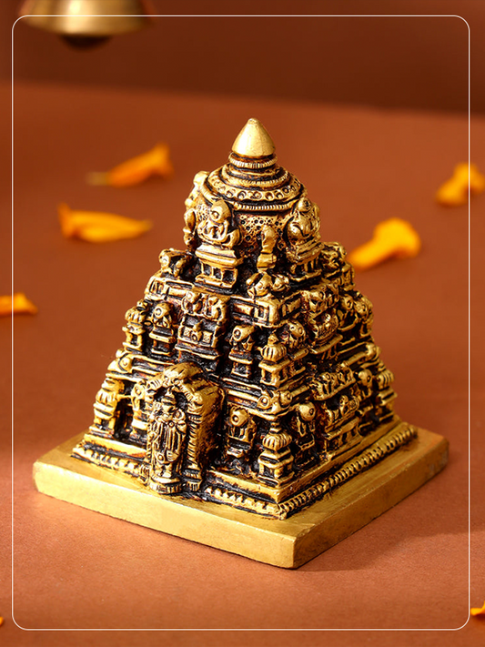 Brass Balaji Temple Model (5 Inch)